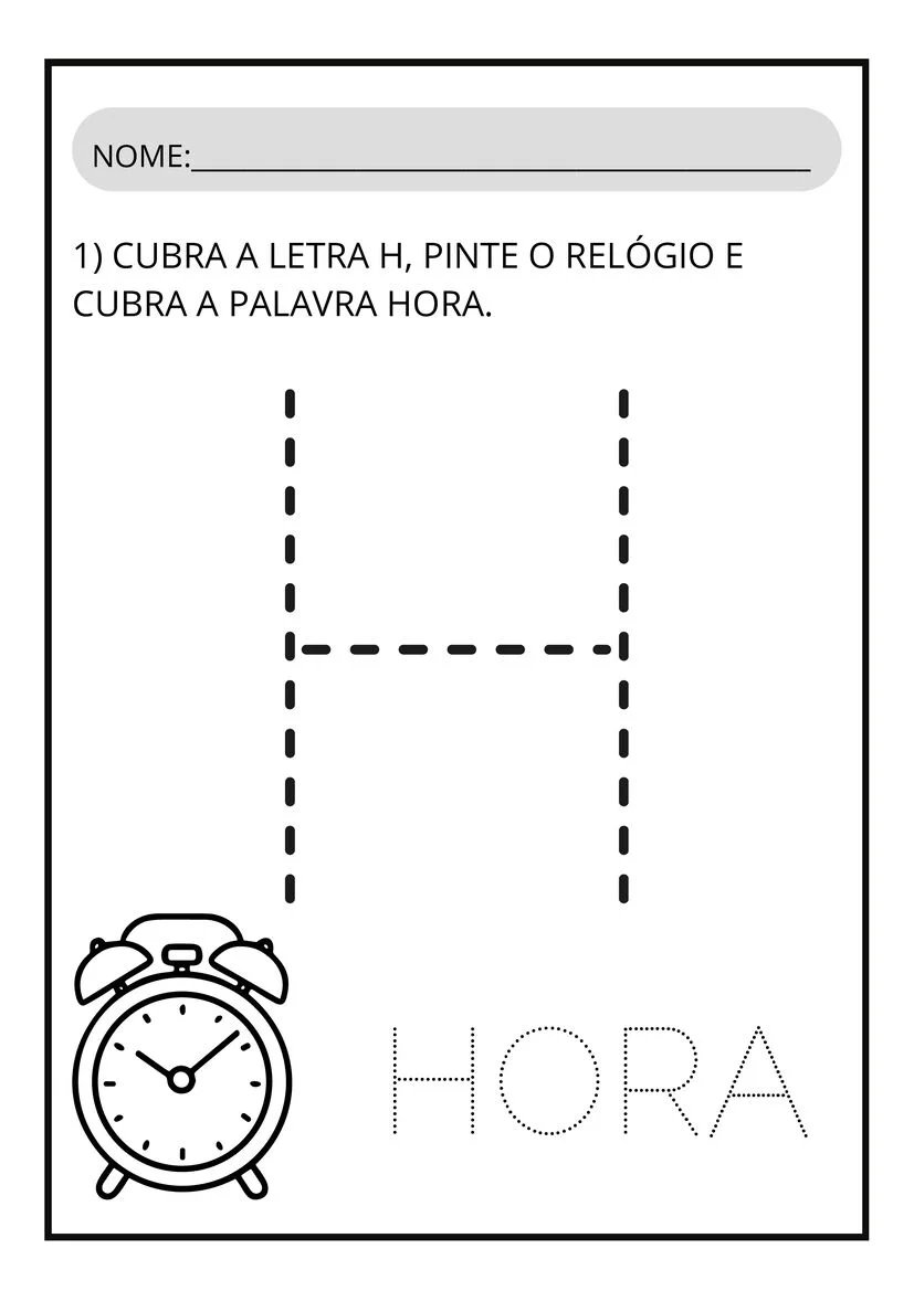 Atividades letra H para imprimir pdf página 3
